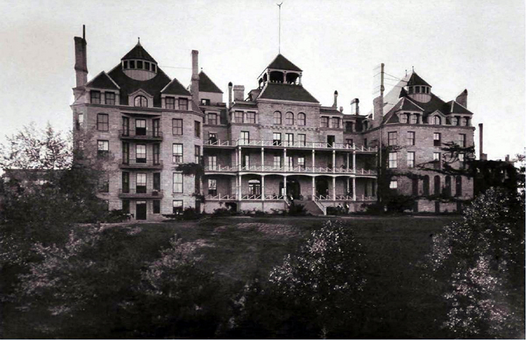 Historic Crescent Hotel in Eureka Springs Arkansas circa 1890s