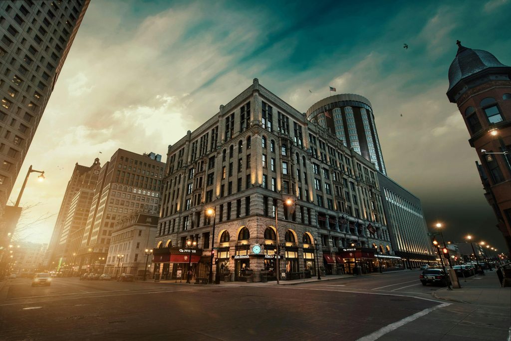 The Pfister Hotel in downtown Milwaukee Wisconsin