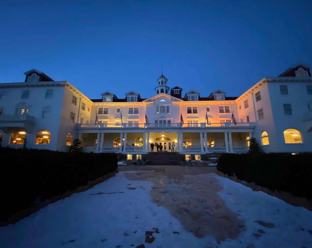 The Stanley Hotel in Estes Park Colorado in winter