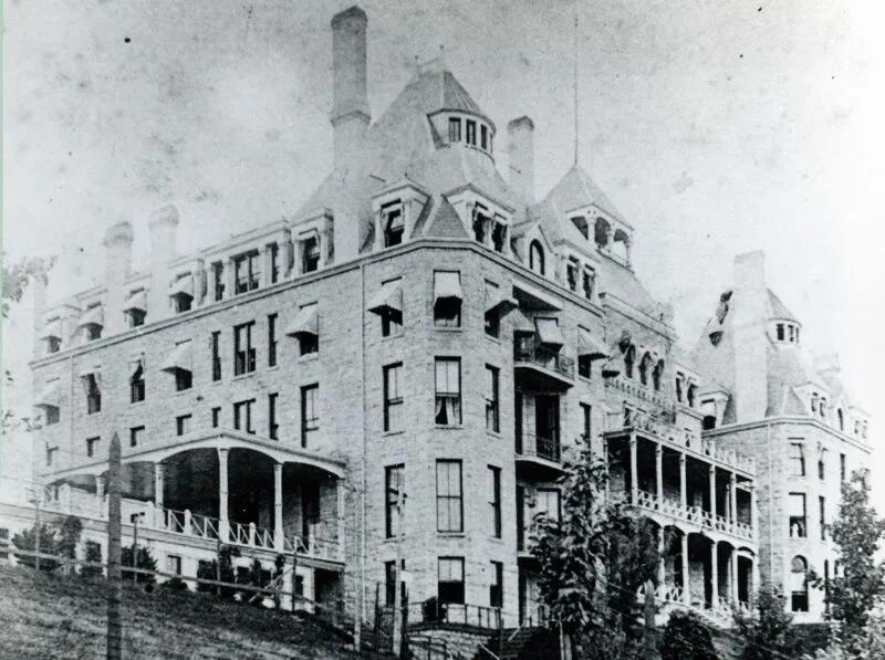 Historic Crescent Hotel in Eureka Springs Arkansas circa 1886