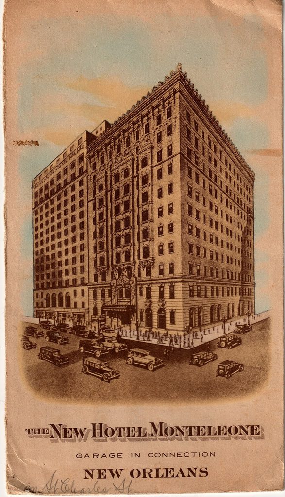 Historic Hotel Monteleone in New Orleans Louisiana in 1928