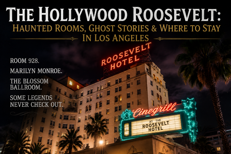 Haunted Hollywood Roosevelt Hotel in Los Angeles featuring Room 928 and old Hollywood ghost storie