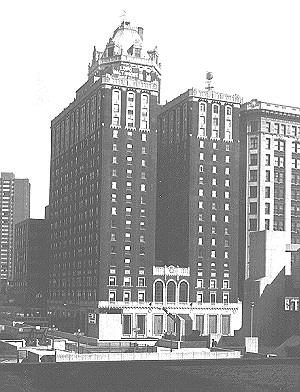 Historic Lord Baltimore Hotel in downtown Baltimore Maryland circa 1982