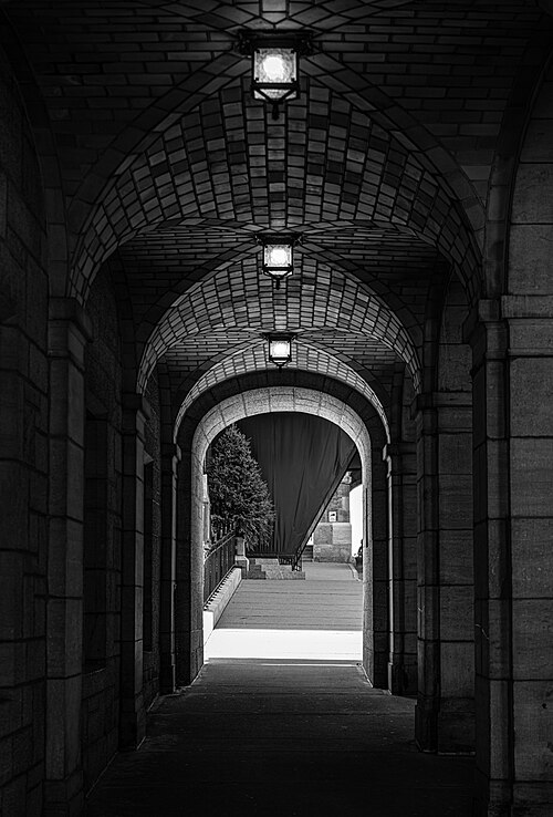 Historic passage inside the haunted Château Frontenac in Québec City