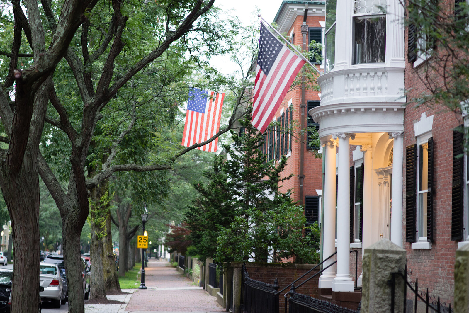 Historic homes on Chestnut Street in Salem, Massachusetts