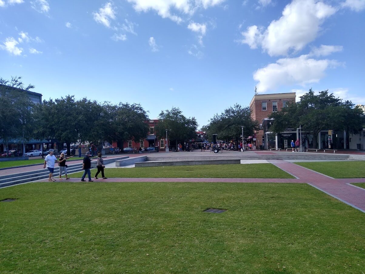 Ellis Square in downtown Savannah, Georgia